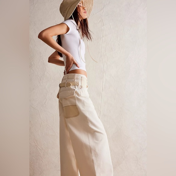 Free People We The Free Waterfalls Baggy Wide-Leg Jeans - Picture 3 of 10